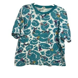 Looney Tunes Vintage 1994 All Over Print T Shirt Tweety Bugs‎ Bunny Size Large